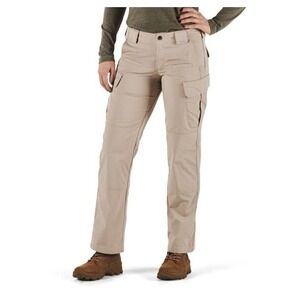 NWT 5.11 Tactical Stryke Pants 511 Women's 8 Tan Khaki Cargo 64386 Teflon